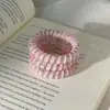 Goma para el Pelo de Cable de Teléfono de Fresa y Coco para Niña Dulce, Elegante y Sin Marcas, No Tira del Cabello, Banda de Goma de Alta Elasticidad y Duradera para Mujeres