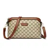 Bolso pequeño con textura de cuero suave, estampado transfronterizo de Hong Kong, para mujer, bolso de mamá vintage 2026, bolso cruzado para mujeres de mediana edad