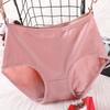 3622 ropa interior para madre de mediana edad bolsa de calzones rojos color liso transpirable cintura media talla grande mujer