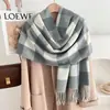 Bufanda Nueva de Estilo Coreano a Cuadros Imitación Cachemir Otoño e Invierno Gruesa Cálida Chal Exterior Doble Propósito Combinación de Colores Bufanda de Invierno