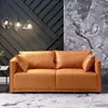 Sofá para Apartamentos Pequeños, Estilo Nórdico Crema, Tela Técnica, Piel Resistente a Arañazos de Gato, de Dos o Tres Plazas, Sofá de Muelles para Sala de Estar, Popular en Línea