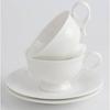 Xícara de Café e Pires de Porcelana Fina Casual Branco Puro Xícara Europeia Latte Italiano Flor Cerâmica Chá da Tarde Xícara de Chá Pequena de Luxo