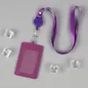 Porta-Crachá de Trabalho Transfronteiriço, Porta-Cartão de Couro, Porta-Crachá de Identificação, Cordão para Crachá, Cordão de Crachá de Fábrica, Crachá de Identificação de Estudante de Plástico com Impressão de Logo