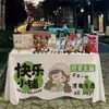 Mantel de tela para colgar en el mercado, tela de promoción en el suelo, publicidad, puesto callejero de mercado nocturno, tela para puesto, mantel de picnic, adornos, productos de uso diario de celebridades de internet