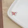 Fofo Desenho Animado Borboleta DIY Pulseira Colar com Pingente de Gotejamento de Óleo Acessórios de Joias Liga Pequeno Pingente