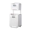 Cesto para Ropa Sucia Multicapa Cesto para Ropa Sucia Cesto para Almacenamiento de Ropa Baño Almacenamiento para Baño Estante de Almacenamiento Doméstico Removible Montado en la Pared