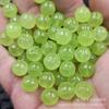 Olho de Gato Verde Abóbora Contas Redondas Jade Contas Soltas Jade Quartzito Verde Fruta Contas de Lótus Pulseira Colar Acessórios de Joalheria Contas