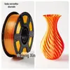 Filamento PLA para Impressão 3D Seda Vermelho e Azul, Filamento Bi-Color Seda Amigo do Ambiente 1,75mm 1kg Comércio Exterior Transfronteiriço