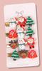 Presilhas de cabelo natalinas, acessórios para cabelo, enfeites de cabeça, presilhas laterais, presilhas para franja, grampos de cabelo, Natal, árvore de Natal, rena, elementos de floco de neve, fios de cabelo soltos