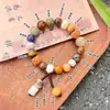 Pulsera de la Fortuna de Bodhi Multi-Preciosa de Dieciocho Semillas para Hombres, Cuentas de Oración de 18 Semillas para Parejas, Amuleto Protector, Pulsera de Mano para Mujeres
