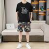 Traje informal de verano de nueva moda para hombre, de estilo europeo, ligero, de lujo, personalizado, estampado, atractivo, de manga corta, para hombre.