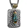 Colar com Pingente de Contas de Nove Olhos Yuhong Wanfo Chaozong Taotie Corrente Nacional Personalidade Masculino Feminino Saída de Fábrica