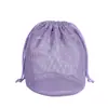 Nueva Bolsa Cosmética de Malla con Cordón, Bolsa Portátil de Viaje para Natación, Bolsa Cosmética de Malla Perezosa, Neceser de Baño