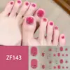 Adesivos para Unha do Pé Padrão Estéreo Zf Diamante de Imitação 3D Manicure Patch Impermeável Longa Duração Clareador Patch Completo para Unha do Pé Produto Acabado
