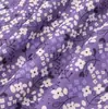 L26182-26 Estilo Nuevo de Principios de Primavera Estilo Pastoral Francés Fresco y Casual Vestido Morado Floral con Cuello de Corbata
