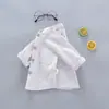 Camisa de Manga Comprida para Meninos Algodão Puro Fina Roupas Infantis de Primavera e Outono Jaqueta Infantil Camisa de Bebê com Desenho