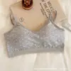 Sujetador de Algodón sin Espalda con Camisola Integrada para Niñas, Sujetador Tipo Tubo Antiexposición sin Costuras para Mujeres 9903