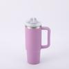 Amazon Taza de Acero Inoxidable 304 con Popote Capacidad Grande Asa 40 oz Primera Generación Taza para Coche Mantiene el Frío Taza para Té de Frutas