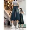 Jeans Vintage de Tiro Alto Holgados Cortos Estilo Americano para Mujer 2025 Nuevo Pierna Recta Adelgazantes Figura Pera Shorts de Pierna Ancha
