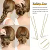 Clip en forma de U Más Vendido Transfronterizo de Amazon Pinza para Cabello Fijo de Novia Horquilla para Cabello Castaño Dorado Accesorios para el Cabello de Estilismo de Estudio