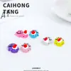 Adornos de Resina Nuevos Creativos Navideños Luminosos Sombrero de Tortuga Simulación Divertida Animal Pequeño DIY Artículos de Decoración Pequeños