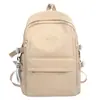 Nova mochila estudantil simples estilo coreano, grande capacidade, casual e leve, alto apelo estético, mochila fofa para alunos do ensino fundamental II e médio