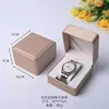 Estuche de Reloj de Cuero PU Redondeado, Estuche para Reloj de Pulsera y Joyería, Caja de Almacenamiento de Relojes para Hombre y Mujer, Caja de Embalaje para Regalo al por Mayor