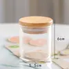 Copo de Vidro Transparente Redondo Reto Resistente a Altas Temperaturas de Borossilicato Alto para Vela DIY Aromaterapia Recipiente Vazio Porta-Velas Pote Selado