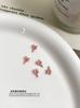 Acessórios de Nail Art de Desenho Animado Laço Celebrante da Internet Novo Rosa e Branco Mini Fita Laço Borboleta Decoração Mista de Resina