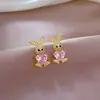 [Ouro Real] Brincos geométricos de diamante com pingente de franja longa feminina, brincos estilo lady, brincos de personalidade atacado