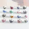 Acessórios para Joias DIY 8mm Contas de Cerâmica Azuis e Brancas Materiais para Colar Feitos à Mão Contas Peroladas Aplique de Jingdezhen Contas de Cerâmica