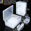 Caja de plástico transparente para accesorios de somier, caja de almacenamiento para piezas de baterías, caja de clasificación de herramientas