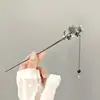 Nuevo Pasador de Pelo Elegante Estilo Chino Mariposa Perla Luna Creciente Borla Estilo Antiguo, Pasador Sencillo de Alta Gama para Mujeres