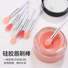 Pincel para Labios Pincel para Película de Labios Pincel de Silicona para Labios Pincel Pequeño para Película de Labios Brocha de Maquillaje Mini Portátil para Mujer