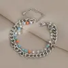Origem transfronteiriça desejo Pulseira de corrente mais vendida da Amazon design de nicho feminino pulseira estilo europeu e americano joia de cristal