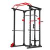 Rack para Sentadillas Estructura Rack Pórtico Banco para Press de Banca Soporte para Barra y Pesas Cama para Press de Banca Equipo de Fitness para Entrenamiento Integral Plegable
