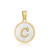 Nuevo colgante de acero inoxidable con letras en inglés, personalizado, combinable con todo, collar de 18 quilates para mujer