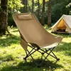 Cadeira dobrável lua personalizada para exterior para lazer e descanso, cadeira de equipamento de camping, cadeira portátil de encosto alto para barracas de feira