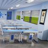 Mesa de Experimentos de Ventilación Química Suspendida Escolar, Nueva Mesa de Experimentos de Ciencia Biológica de Aluminio-Plástico, Laboratorio Dedicado para Estudiantes