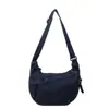 Nova Bolsa Estilo Coreano Bolsa Dumpling Feminina Cowboy Outono Bolsa Transversal Retrô Lavada Jeans Menina de Faculdade Esportes