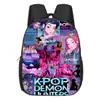 Mochila Infantil Temática del Grupo de Chicas Cazadoras de Demonios Transfronterizas, Mochila de Jardín de Infancia, Bolsa de Doble Hombro de Gran Capacidad, Linda y Ligera para Estudiantes de Primaria