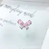 Pendientes de Botón Mariposa Gota de Agua Grande de Aleación de Titanio F-136 Titanio G23 Rosca Interna Pendiente de Labio de Zirconia Joyería para Piercing Cabeza