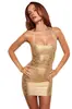 Nuevo vestido de tirantes ajustado de canalé elástico, color liso, con vendajes, cuello en U, estilo europeo y americano, moda transfronteriza para mujer