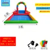 Nuevo Conjunto de Piscina de Arena de Semillas de Cassia Cuadrada a Gran Escala con Combinación de Arcoíris para Niños y Piscina de Arena Inflable con Juguete de Tobogán de Doble Capa