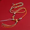Nova Corda de Thangka Tecida à Mão com Cordão Estilo Étnico Pingente Vintage Cordão de Pescoço Xizang