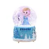 Regalo para Niños Cubierta de Plástico Kuromi Frozen Elsa Bola de Cristal Caja de Música Estudiante Femenina Regalo de Cumpleaños Caída de Nieve