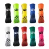 Calcetines de Fútbol de Silicona Antideslizantes Calcetines de Baloncesto con Puntos Calcetines Deportivos Transpirables de Caña Media para Correr con Suela de Toalla para Hombres y Mujeres