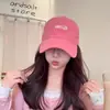 Gorra de Béisbol con Letra de Saludo Estilo Coreano, Adelgazante, Sombrero Versátil de Protección Solar para Todas las Estaciones, Moda Unisex