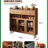 Armário Buffet Contra a Parede, Armário de Armazenamento Integrado, Novo Armário Lateral Estreito Ultra-Fino de 20cm, Armário de Chá, Armário de Armazenamento para Sala de Jantar Cozinha