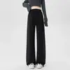 Pantalones de maternidad para otoño 2026, nuevos pantalones de pierna ancha, ropa para mujer de talla grande, corte ajustado sin oprimir el vientre, leggings de maternidad